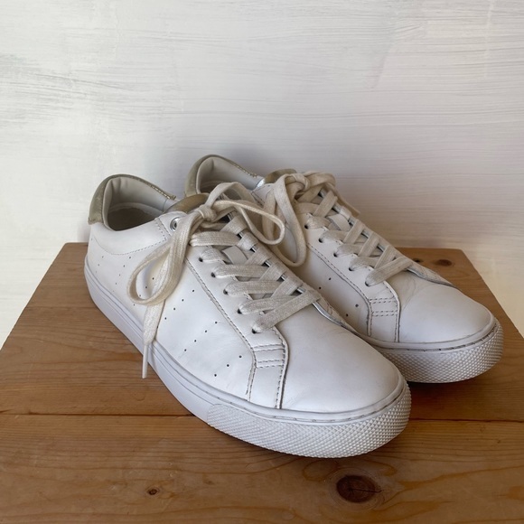 J.Crew Saturday Leather Sneakers with Gold Detail Size: 8.5 - Picture 6 of 13